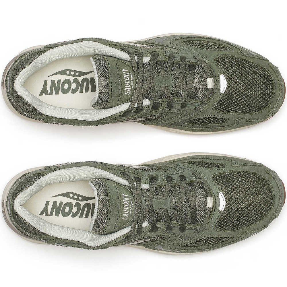 Кросівки чоловічі Saucony Grid Jazz 9 Suede Olive/Off white S70898-1